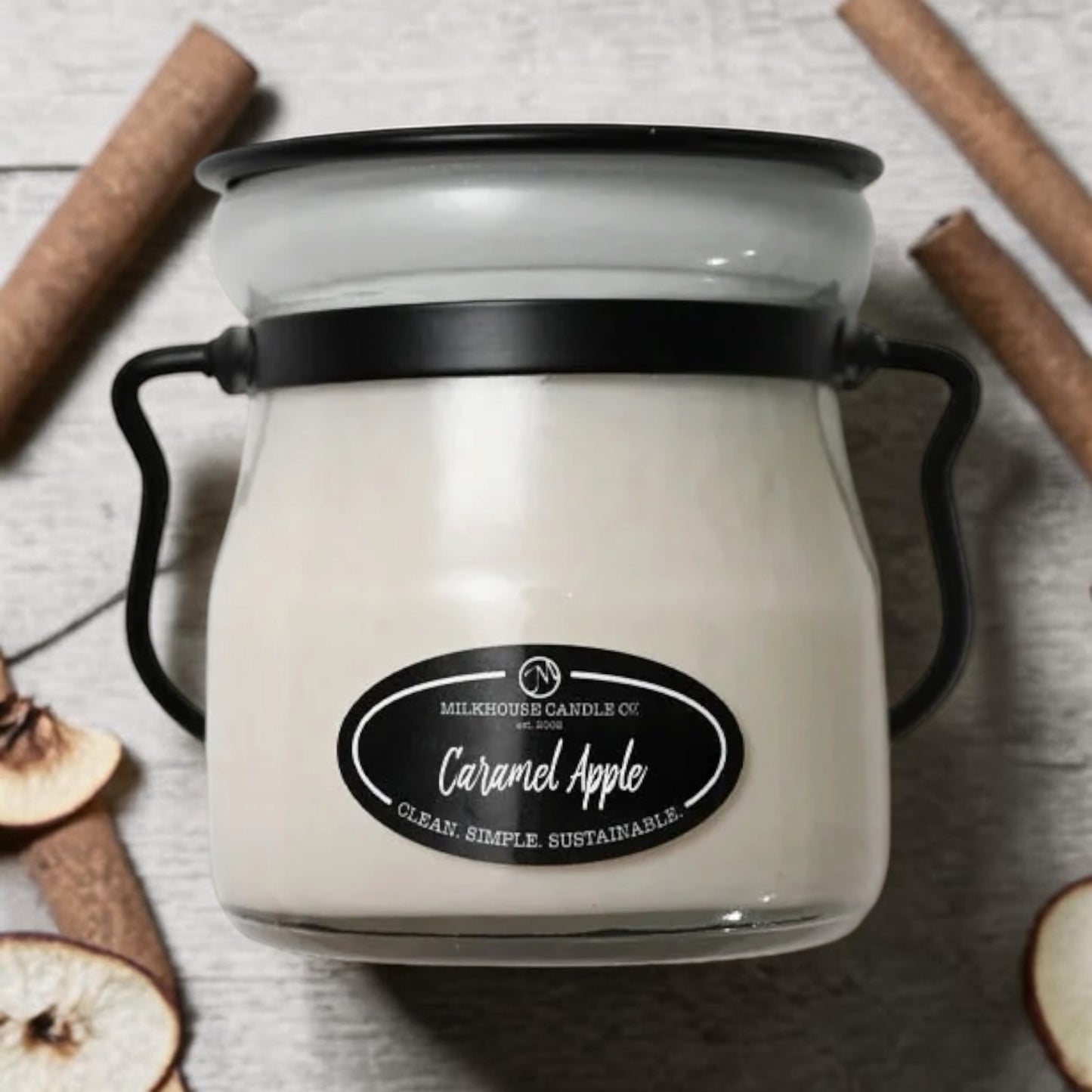 Milkhouse Candle Co. 5oz Cream Jar - Caramel Apple