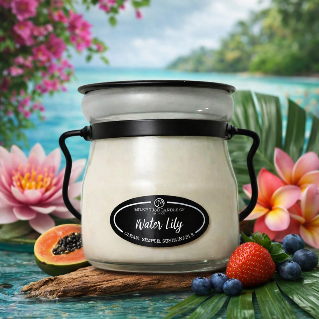 Milkhouse Candle Co. 5oz Cream Jar - Water Lily