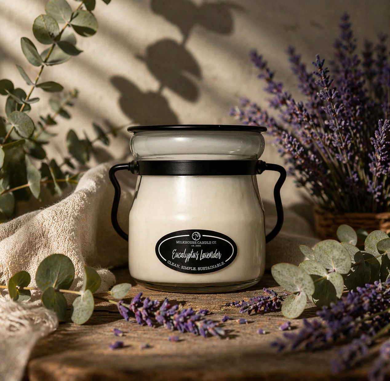 Milkhouse Candle Co. 5 oz Cream Jar - Eucalyptus Lavender