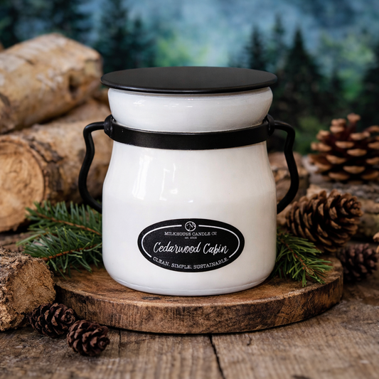 Milkhouse Candle Co. 5oz Cream Jar - Cedarwood Cabin