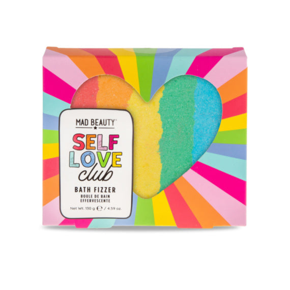 Rainbow Heart Bath Bomb | Self Love Club Bath Fizzer
