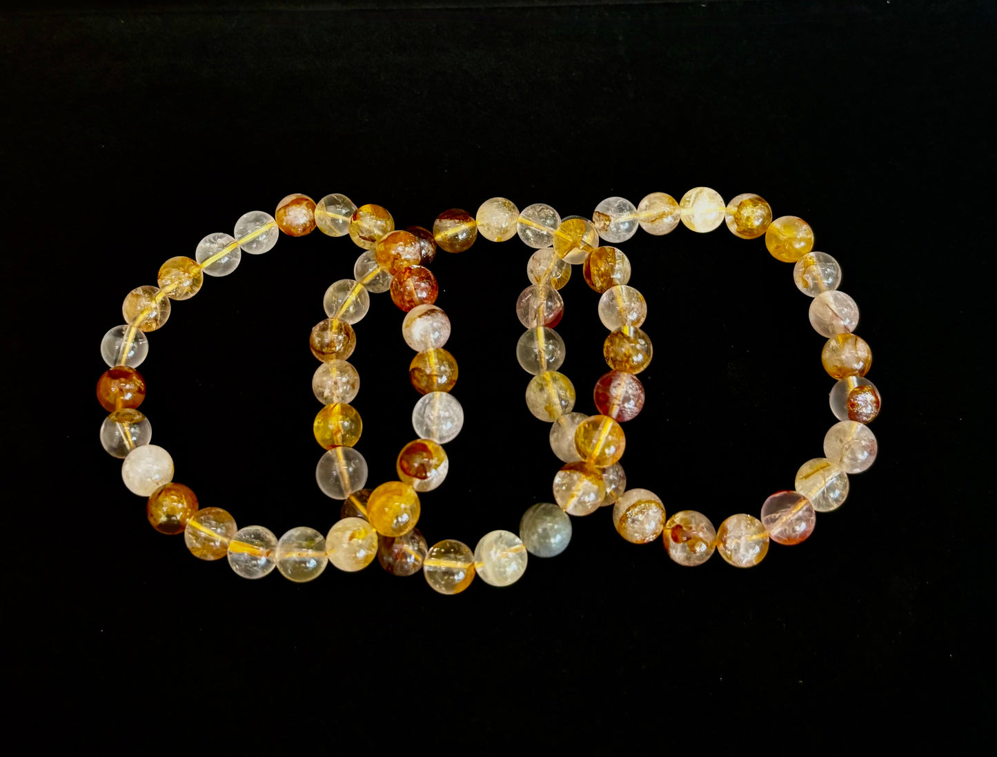Golden Healer Quartz Bracelet – 8mm Natural Crystal (Small–Medium Wrist) | Energy Healing, Alignment & Manifestation