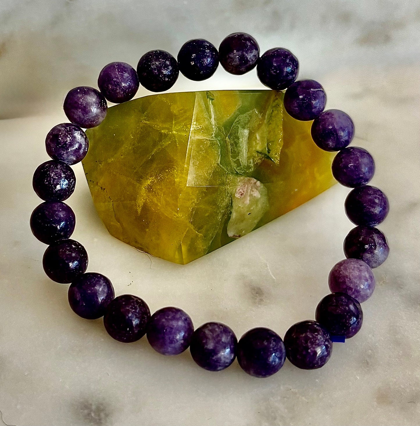 Lepidolite Reiki-Infused Peace & Emotional Balance Bracelet