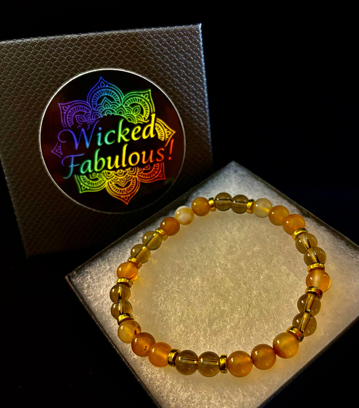 Bohemian "Overthinker's Elixir" Bracelet – Handcrafted Botswana Agate & Smoky Quartz for Grounding & Clarity