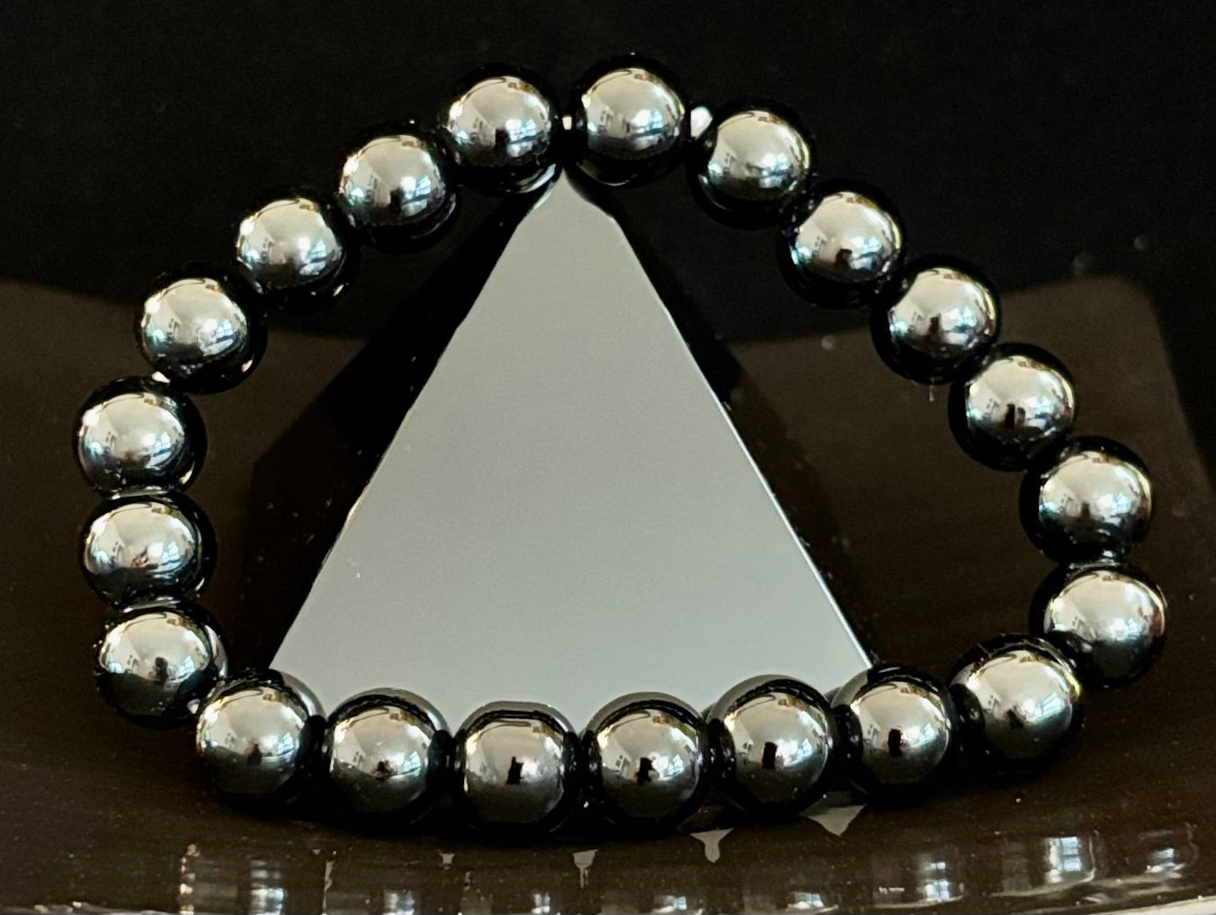 Reiki-Infused Natural Volcanic Black Obsidian Bracelet for Deep Grounding, Aura Protection & Stress Release (8mm, 10mm & 12mm)