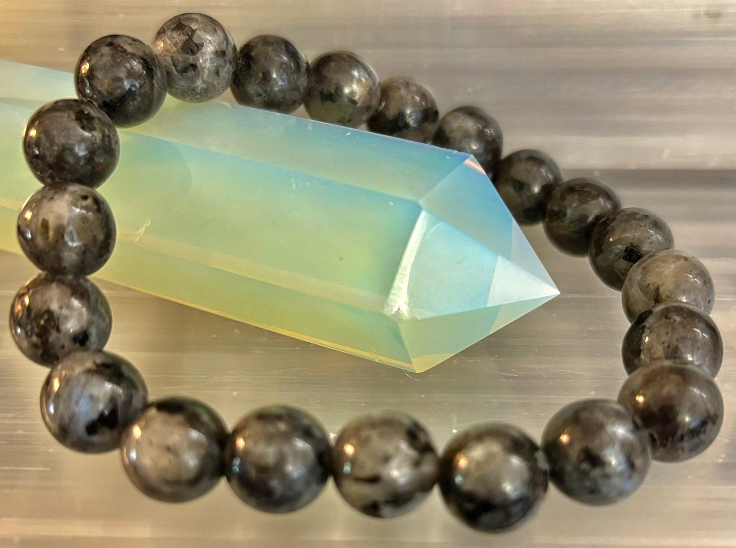 Labradorite Protection & Transformation Bracelet – 8mm, 10mm, 12mm Natural Stones