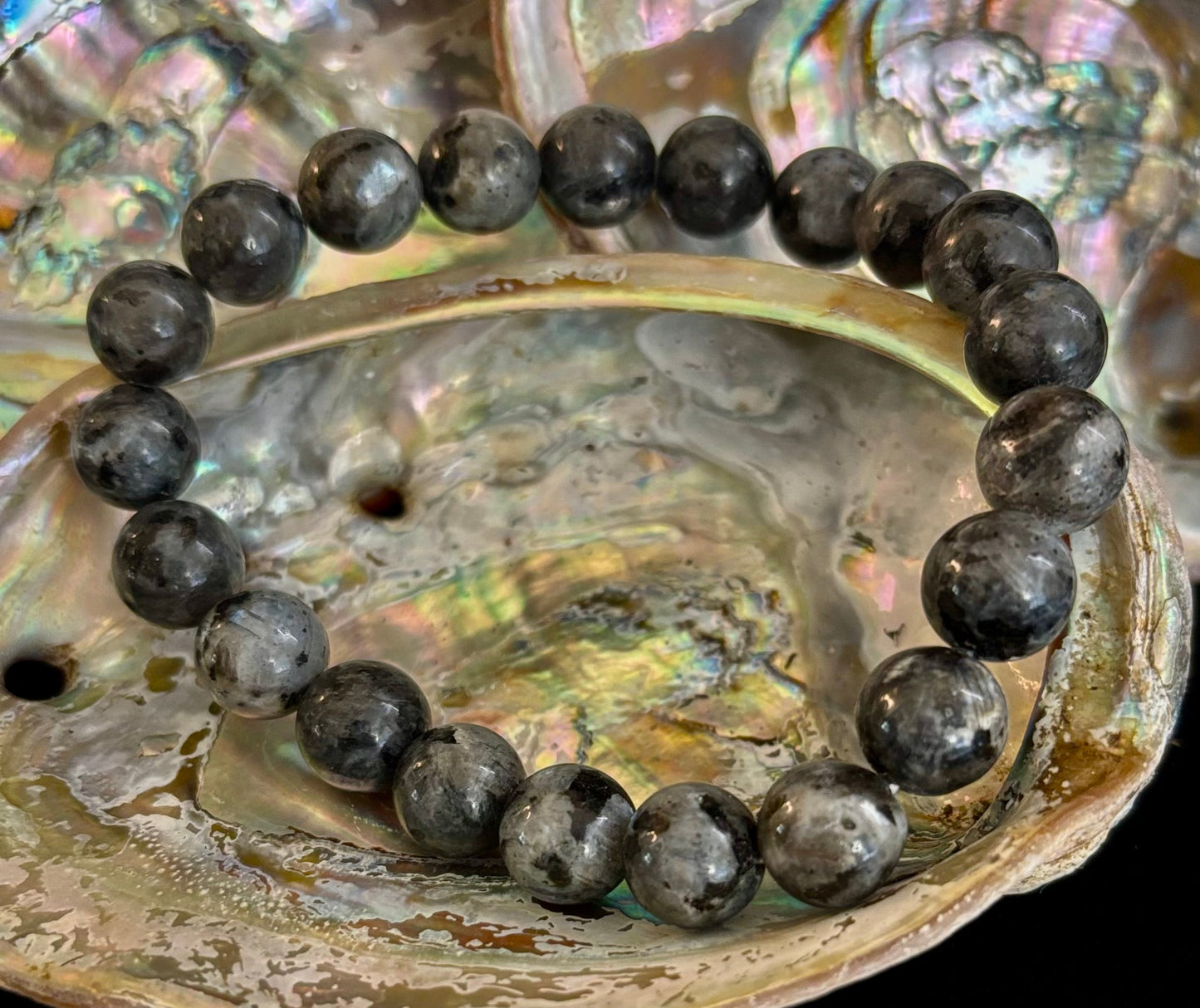 Labradorite Protection & Transformation Bracelet – 8mm, 10mm, 12mm Natural Stones