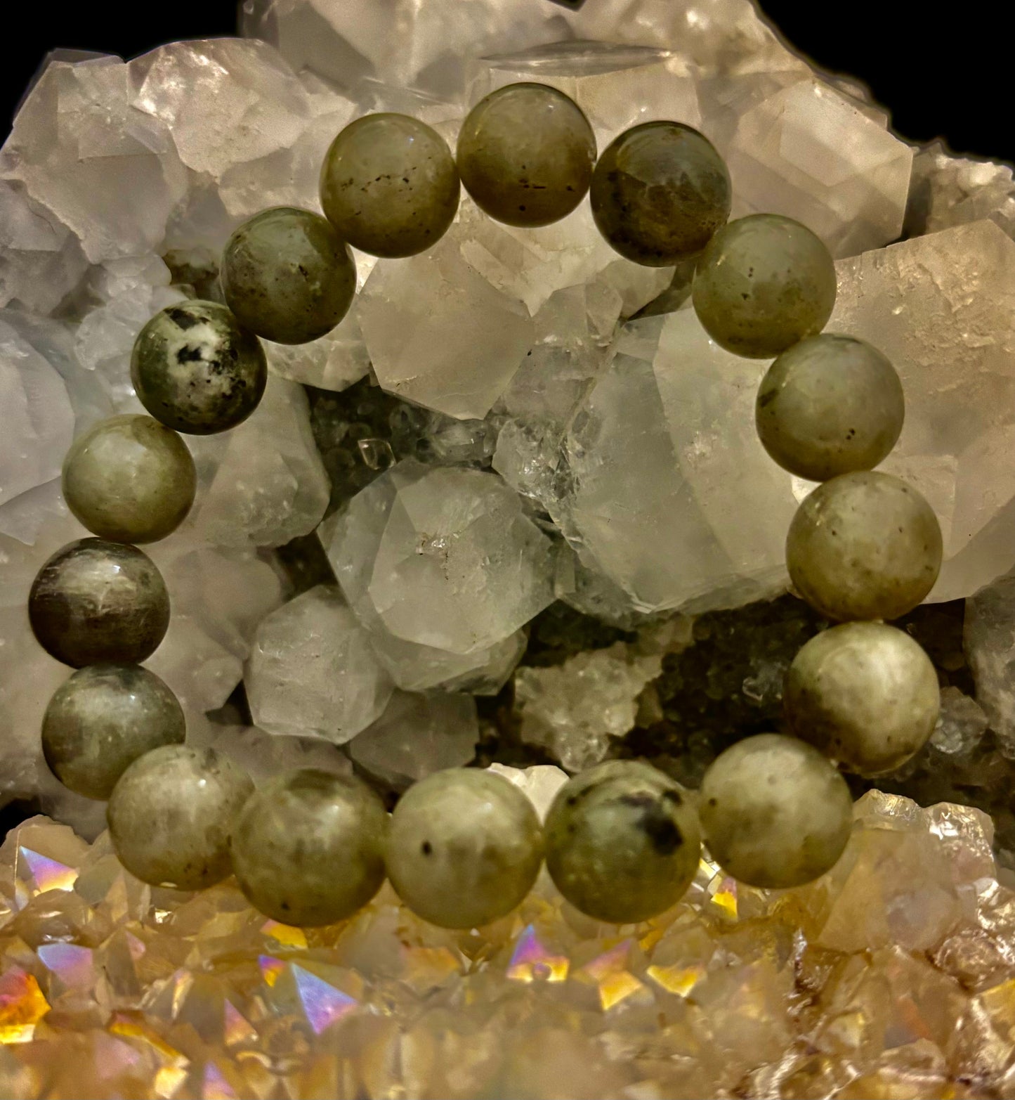 Labradorite Protection & Transformation Bracelet – 8mm, 10mm, 12mm Natural Stones