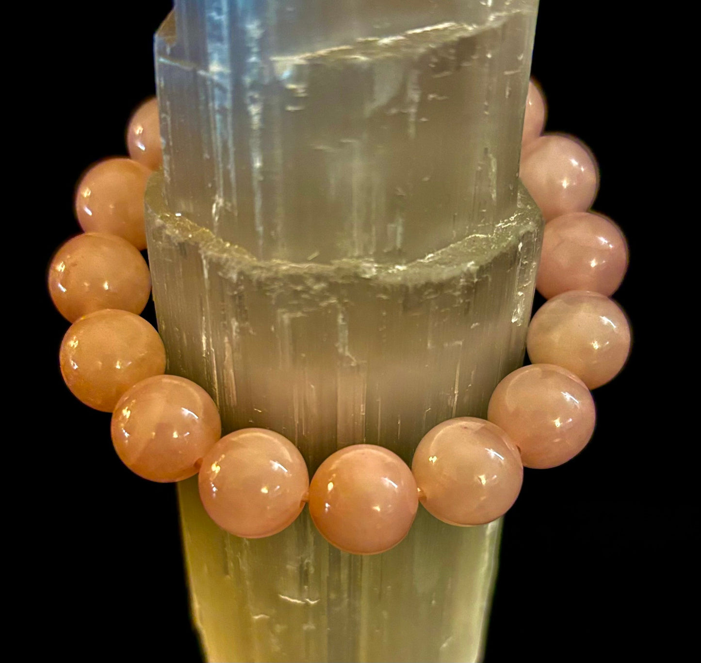 Rose Quartz Healing Bracelet – Love • Compassion • Emotional Balance (8mm, 10mm, 12mm Beads)