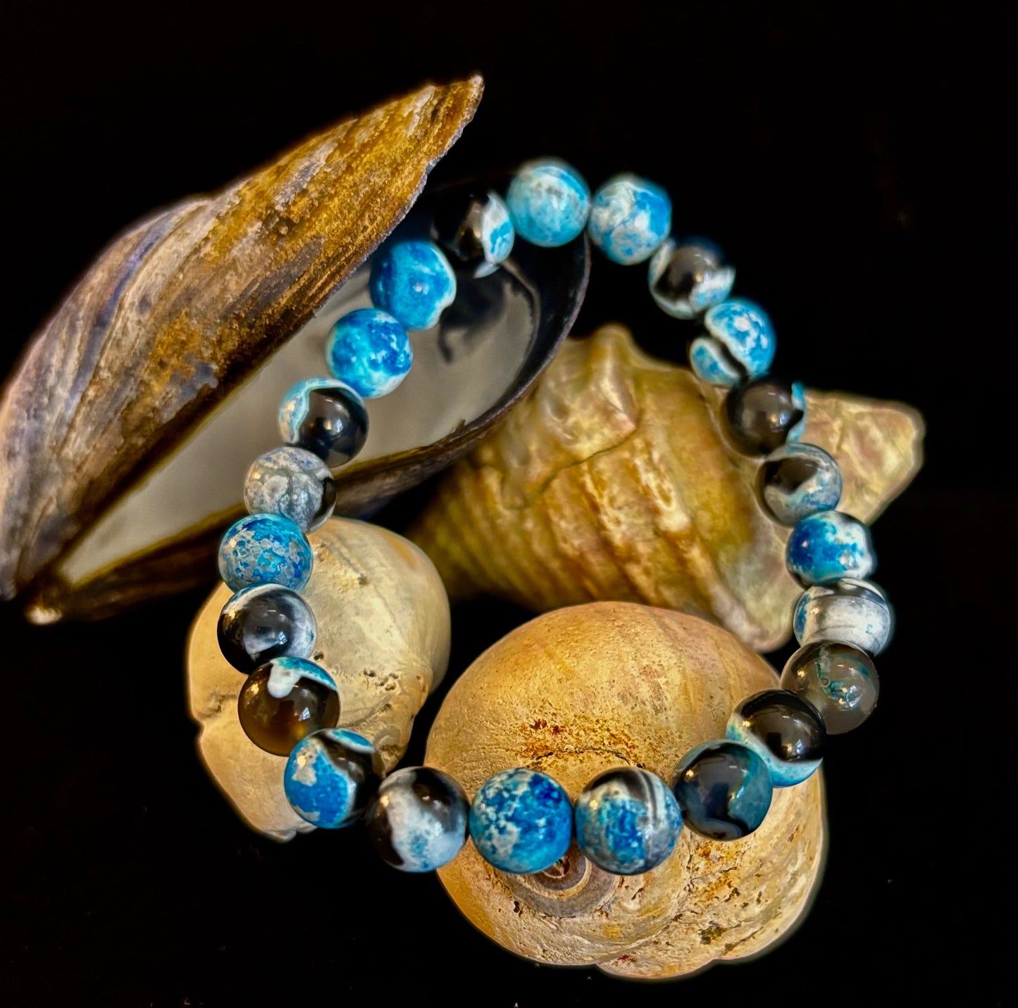 Memory & Focus Bracelet | Natural Bluestone Healing Bracelet for Clarity and Calm