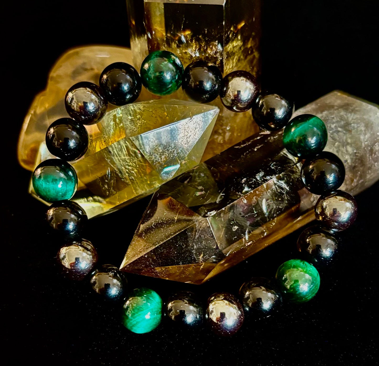 Protection Energy Bracelets – Red, Green, and Tiger Eye Options