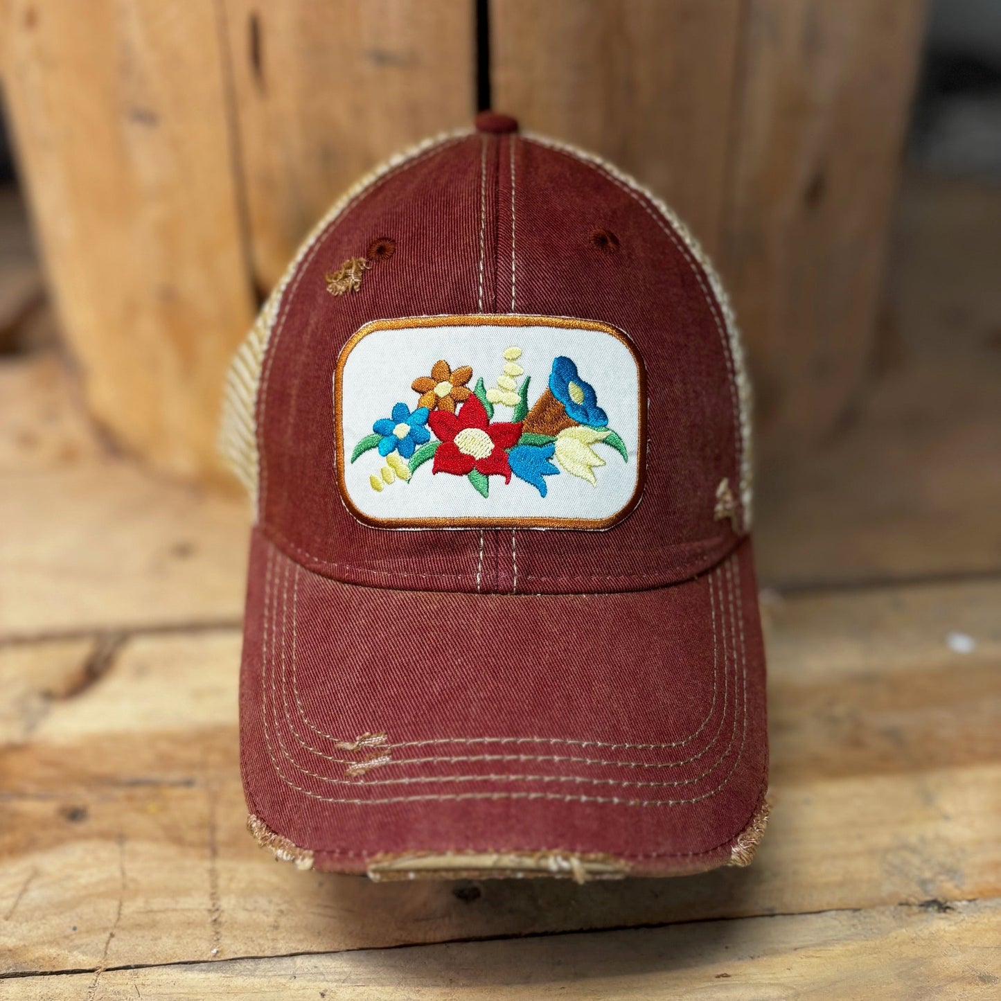 Gramma's Flowers Hat