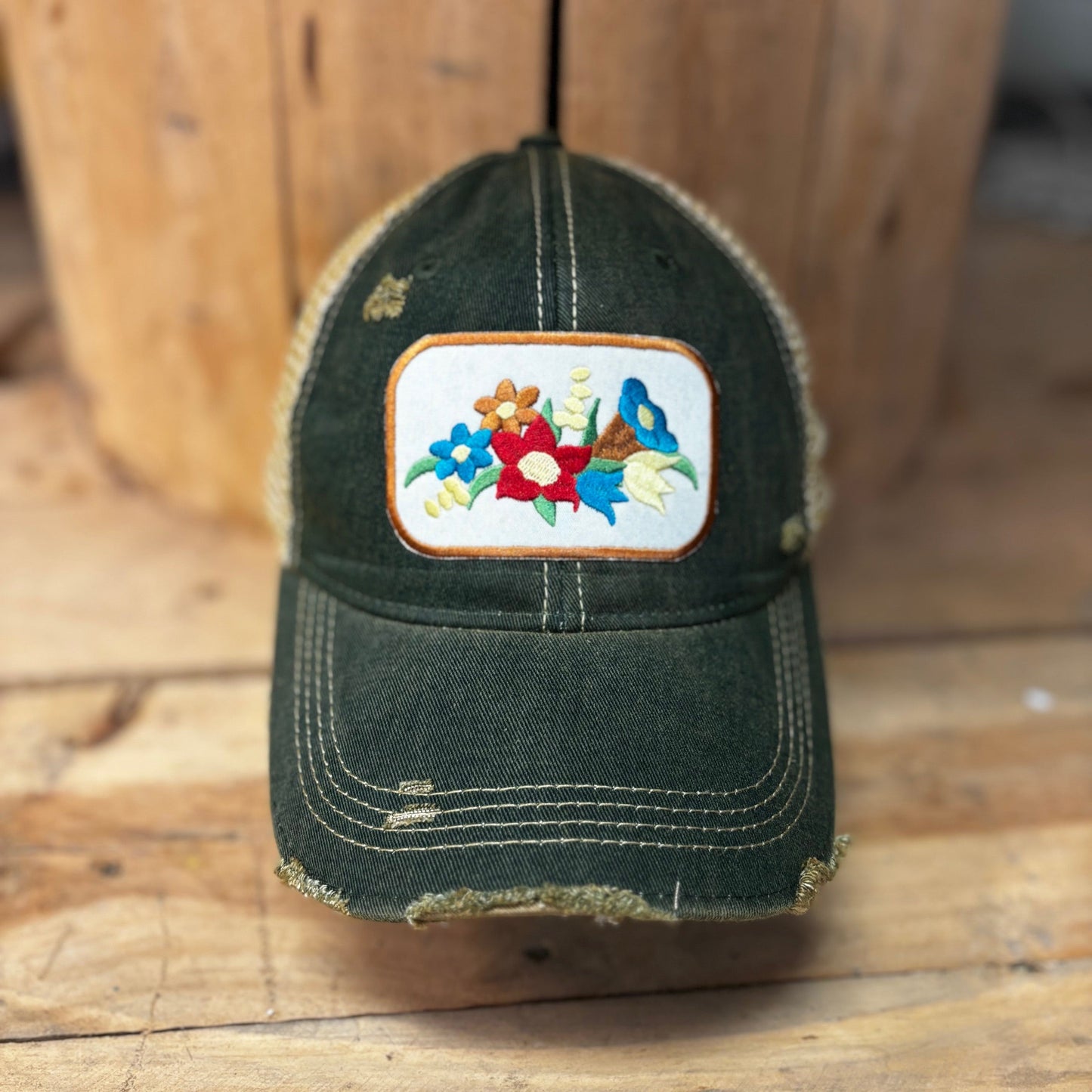 Gramma's Flowers Hat