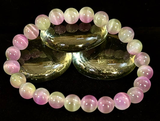 Dreamy Rainbow Fluorite Bracelet | Clarity + Calm | 8mm Beads (Medium Wrist)