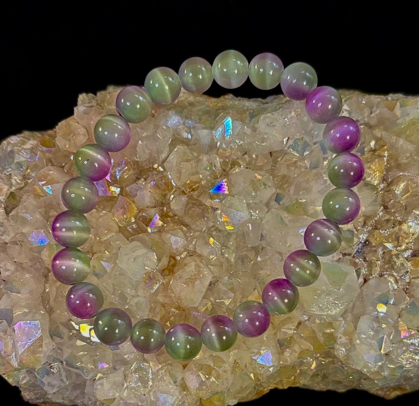 Dreamy Rainbow Fluorite Bracelet | Clarity + Calm | 8mm Beads (Medium Wrist)
