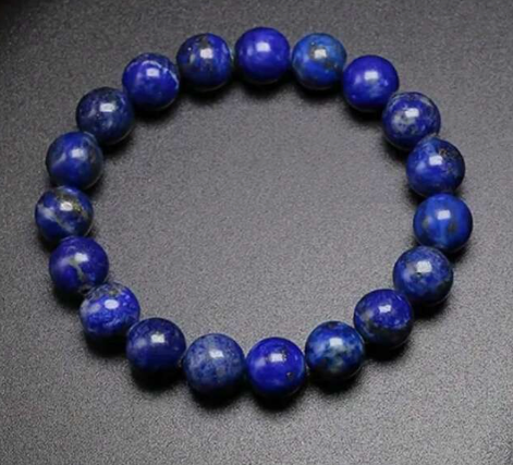 Reiki-Infused Natural Lapis Lazuli Bracelet for Truth, Inner Wisdom & Mindful Focus (8mm, 10mm & 12mm)
