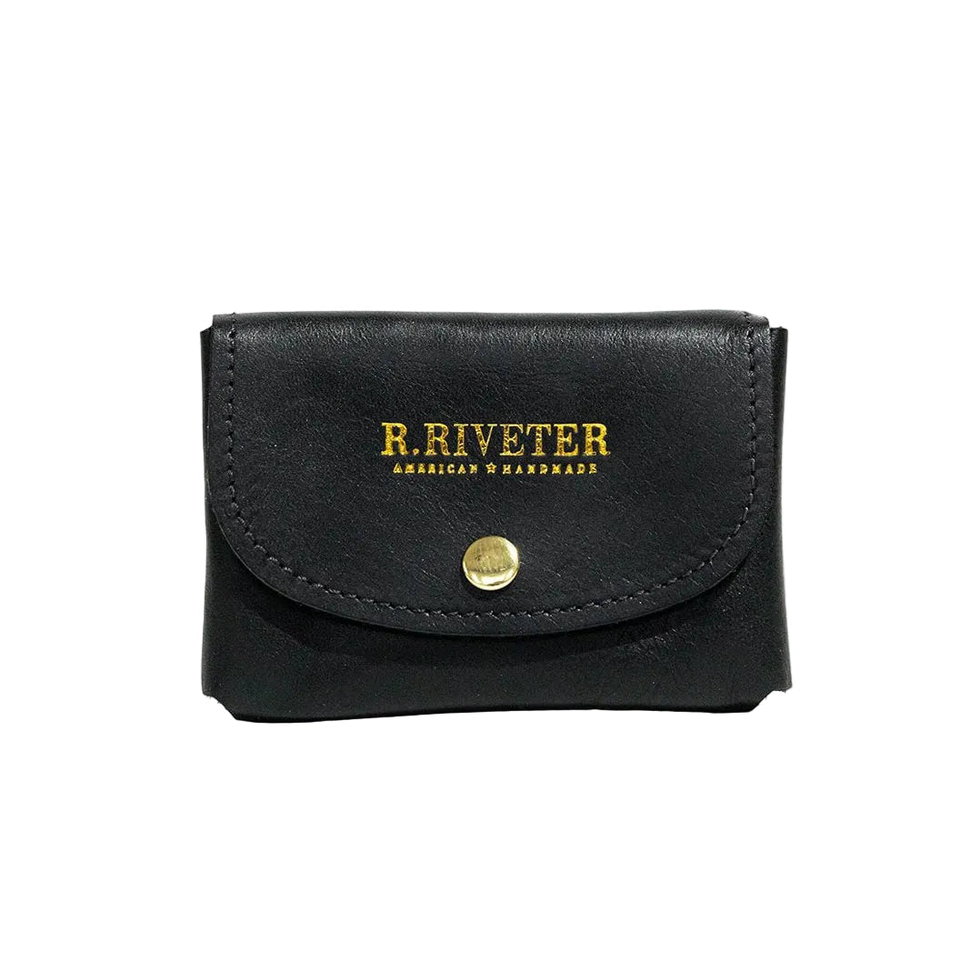 Ida Mini Black Leather Card Holder