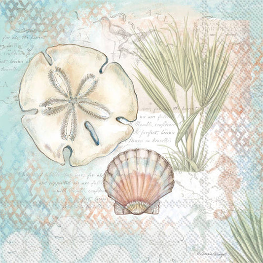 Paper Lunch Napkins 20 Count Sand Dollar