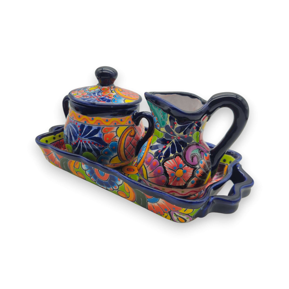 Hand-Painted Talavera Coffee Serving Set