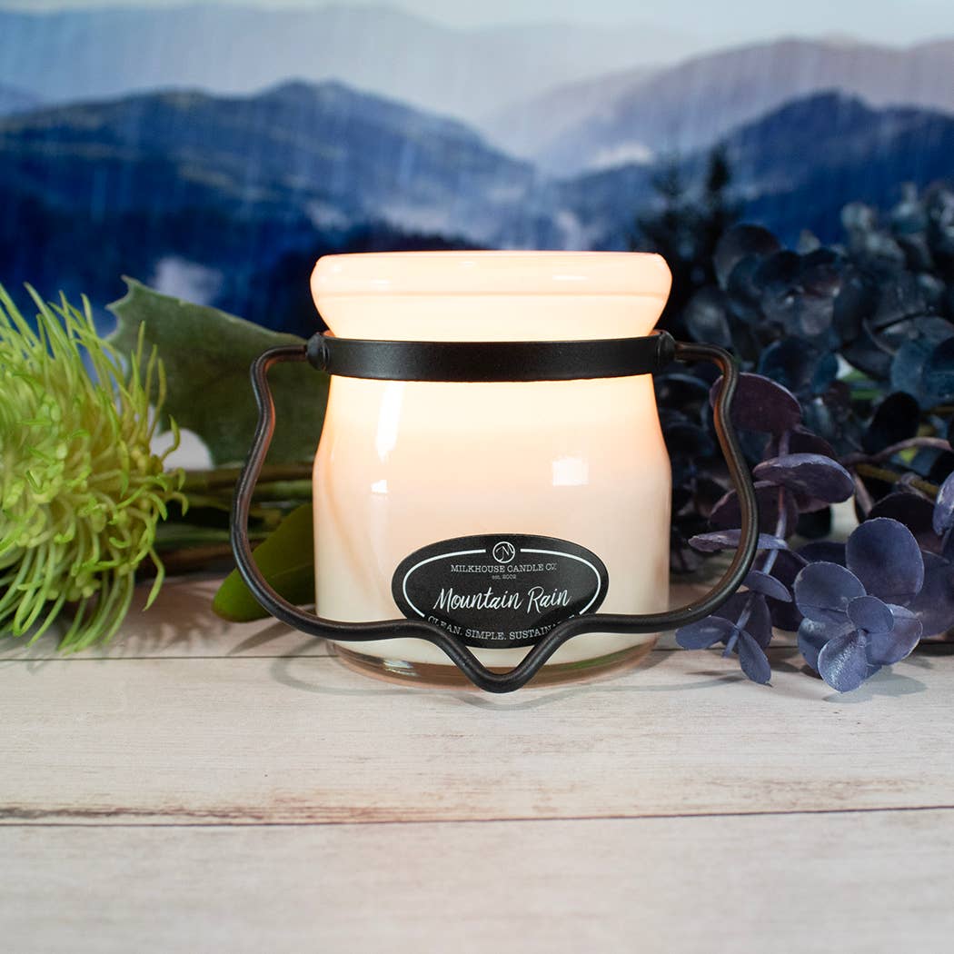 5 oz Cream Jar Candle: Mountain Rain