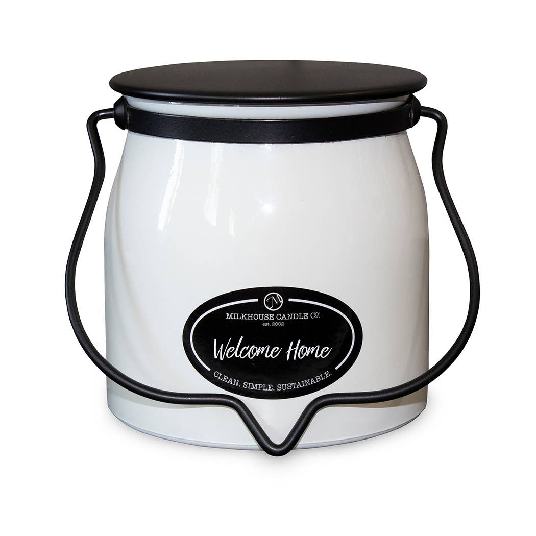 16 oz Butter Jar Candle: Welcome Home