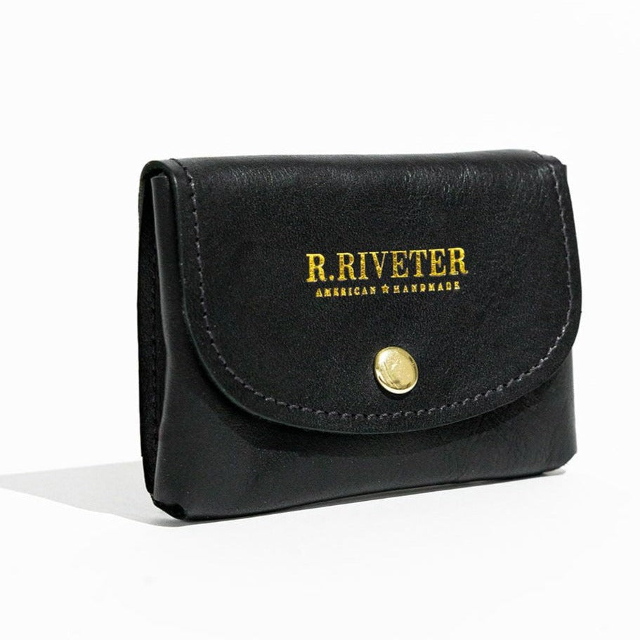 Ida Mini Black Leather Card Holder