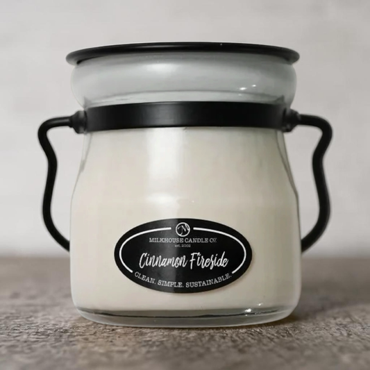 Milkhouse Candle Co. 5oz Cream Jar - Cinnamon Fireside