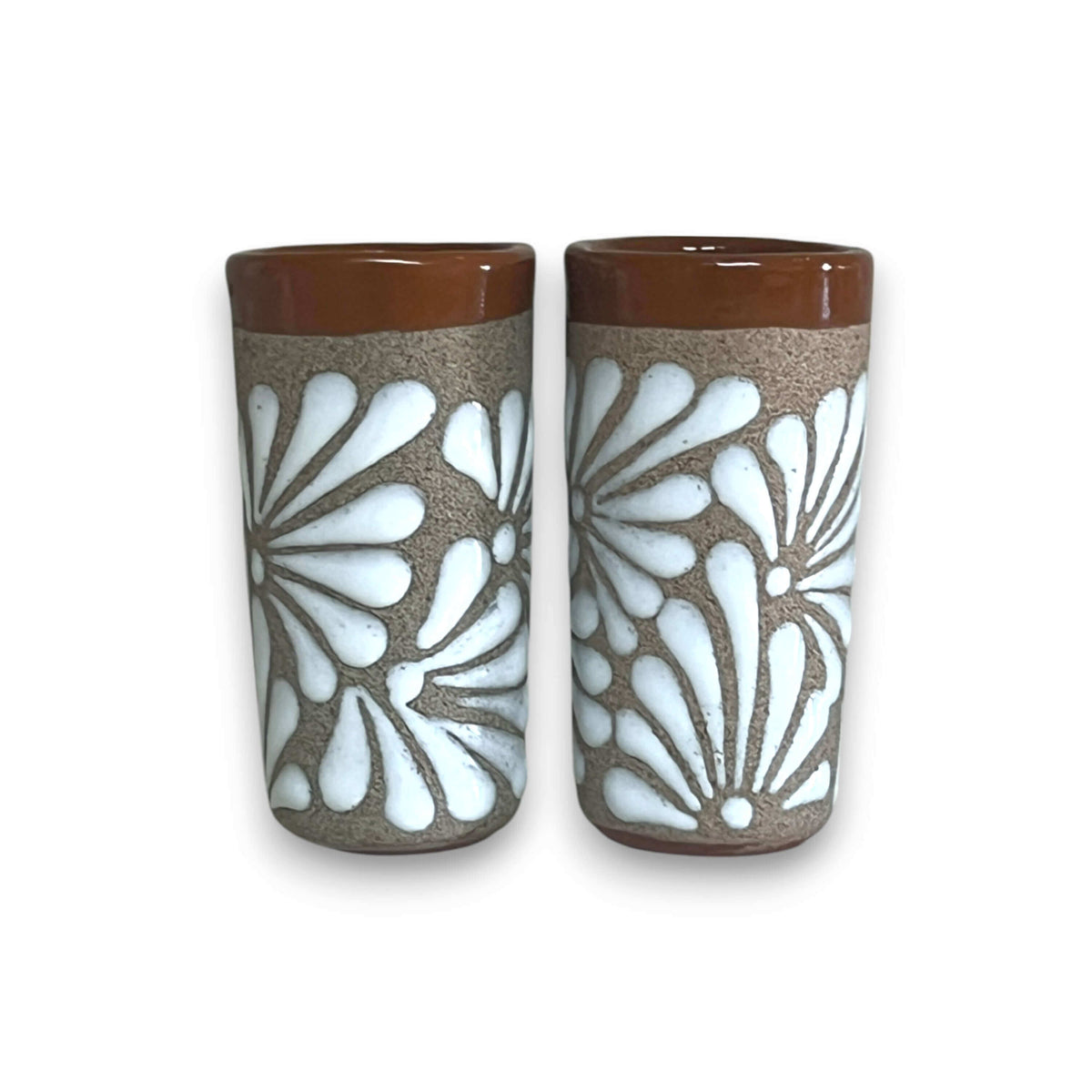 Rustic Hand-Painted Talavera Shot Glass