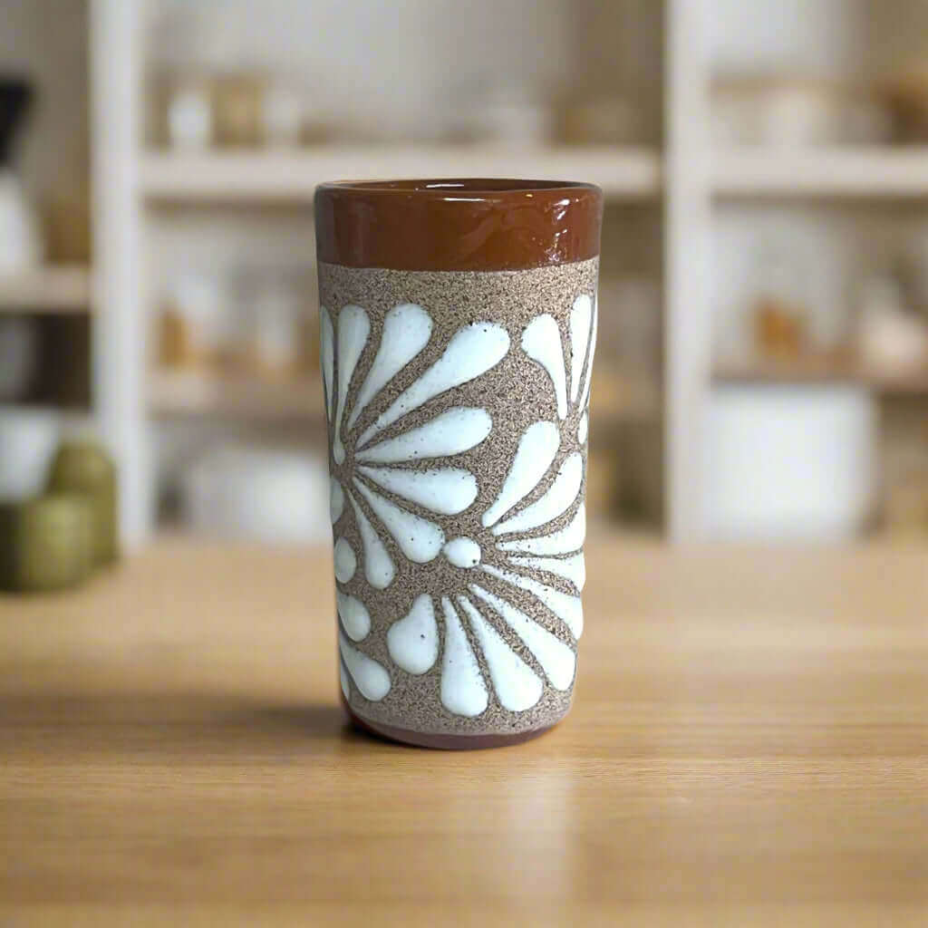 Rustic Hand-Painted Talavera Shot Glass