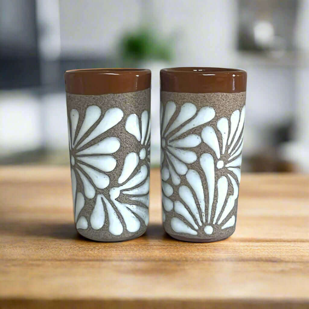 Rustic Hand-Painted Talavera Shot Glass