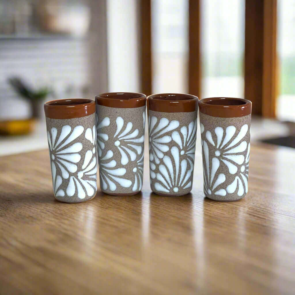 Rustic Hand-Painted Talavera Shot Glass